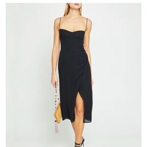 Black midi dress